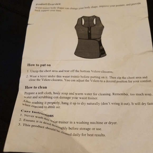NWT-Woman's Black waist trainer size Large - Picture 2 of 6